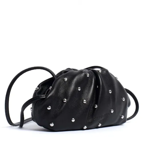 Eunice Petite Stud embellished with Silky Lamb purse